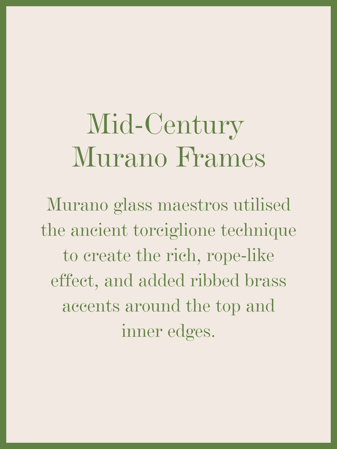1960s Murano Glass Photo Frame