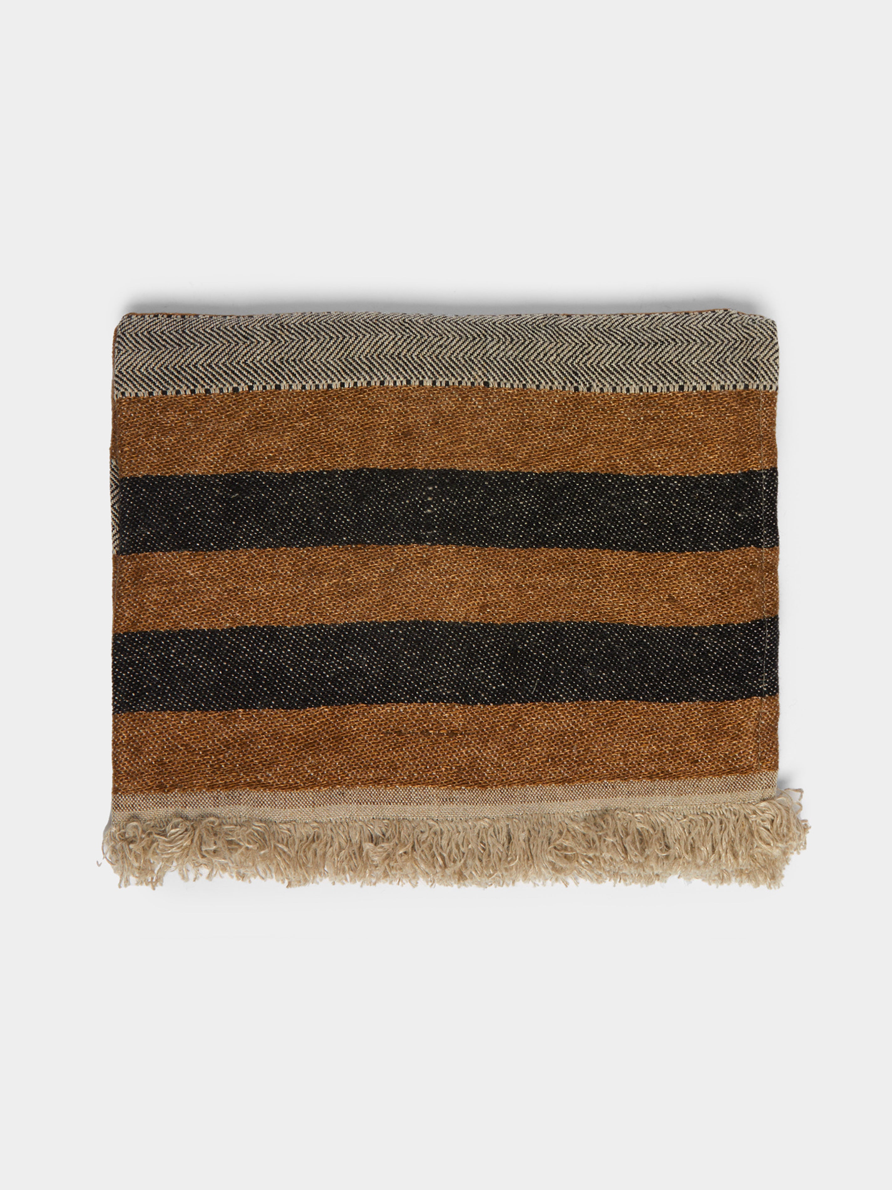 Brown Nairobi Belgian Linen Guest Towels (Set of 6) by Libeco ABASK