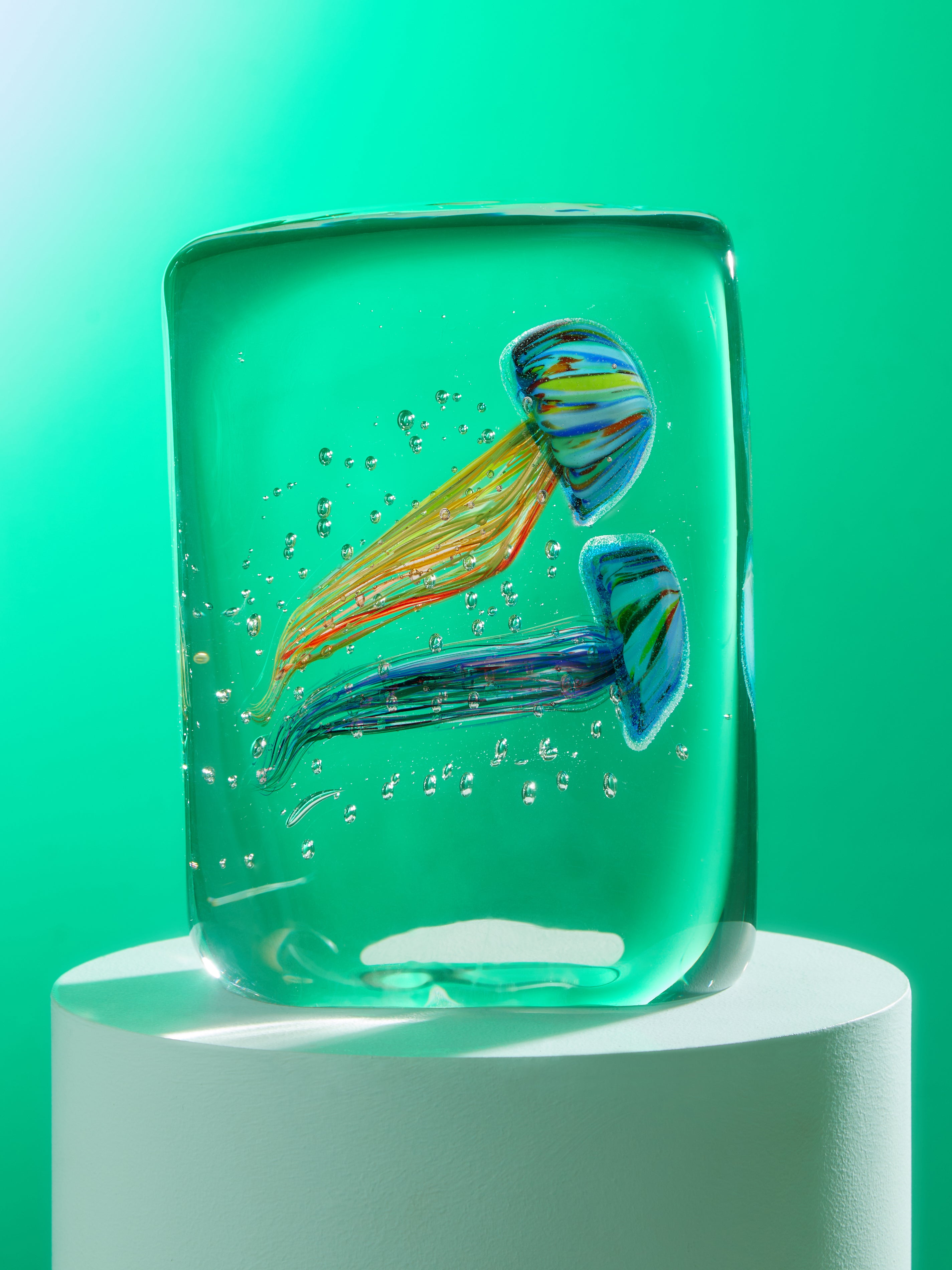 Multiple 1980s Jellyfish Murano Glass Paperweight By Antique And multiple-1980s-jellyfish-murano-glass-paperweight-by-antique-and