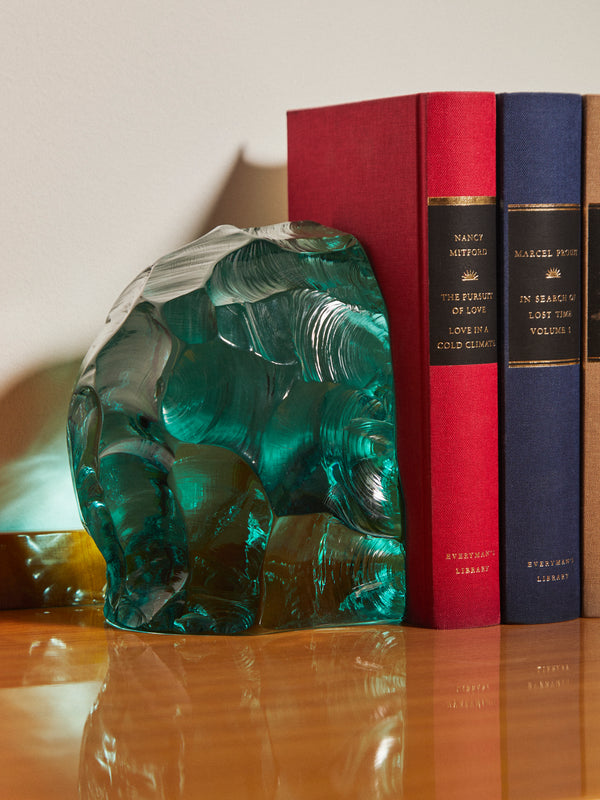 Antique and Vintage - Mid-Century Fontana Arte Glass Bookend -  - ABASK