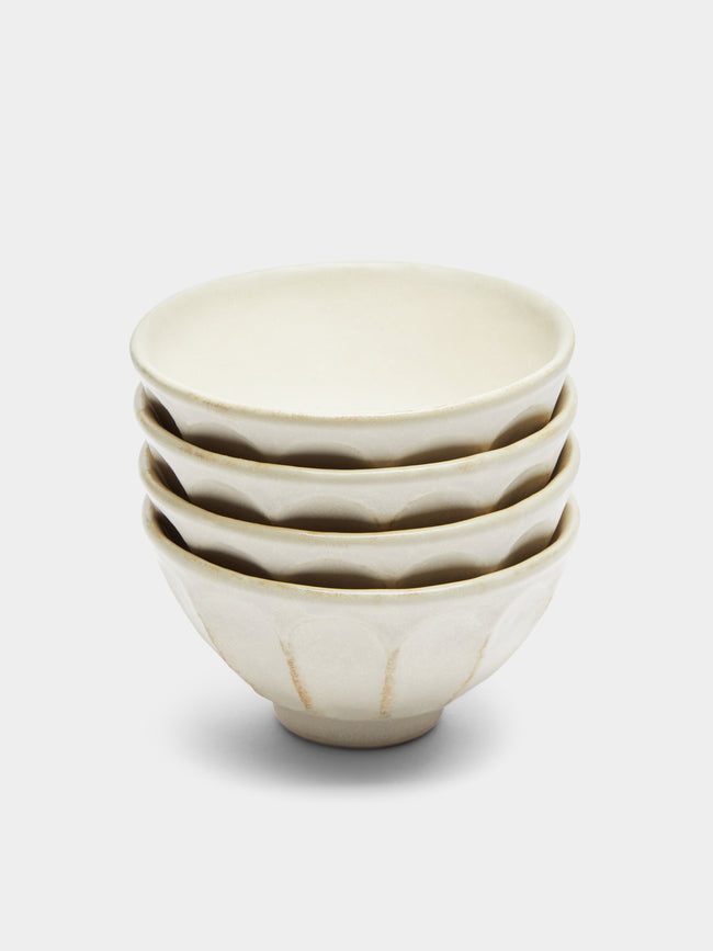 Kaneko Kohyo - Rinka Ceramic Cups (Set of 4) - White - ABASK