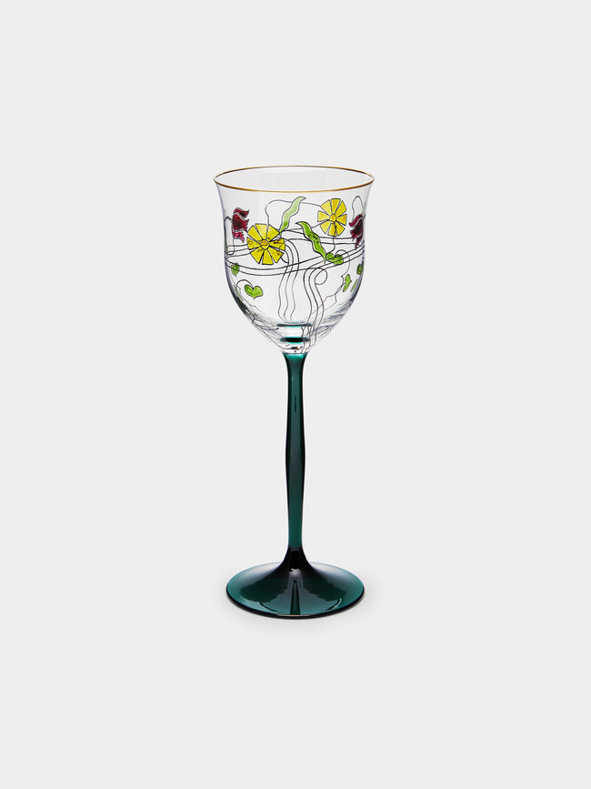 Theresienthal - Serenade Hand-Painted Crystal White Wine Glass -  - ABASK - 
