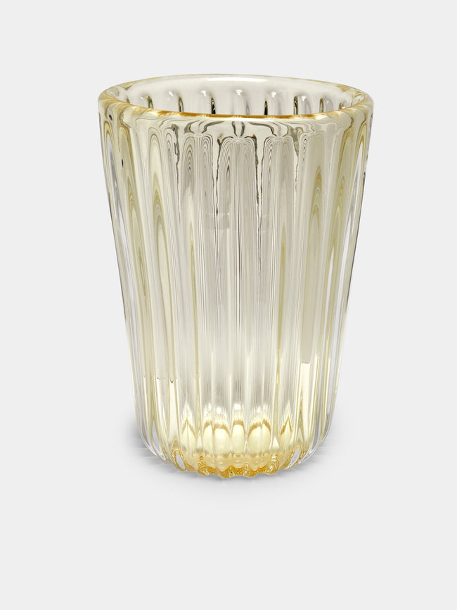 Yali Glass - Vienna Hand-Blown Murano Glass Vase - Yellow - ABASK - 