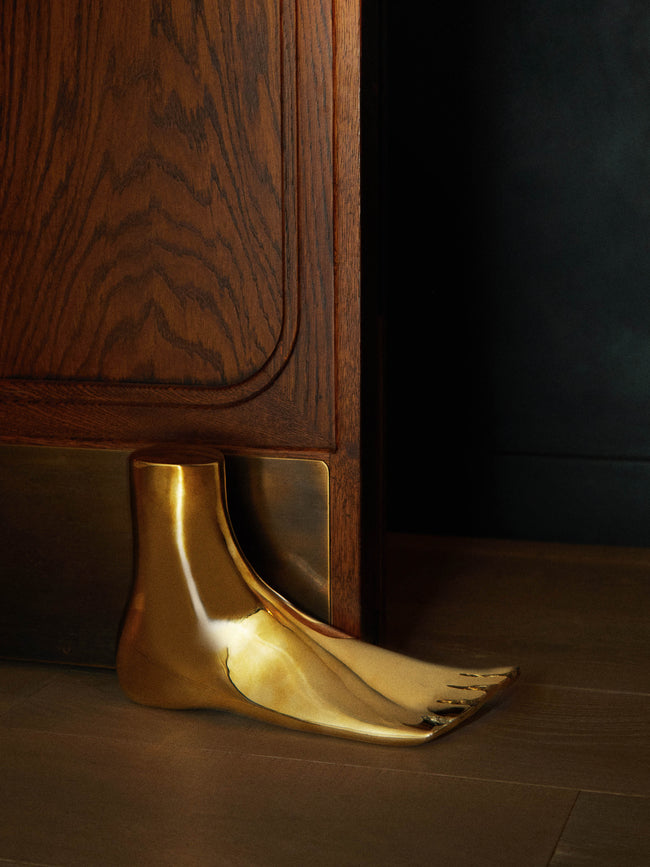 Carl Auböck - Brass Oversized Foot Doorstop - Gold - ABASK