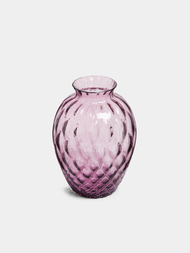 Carlo Moretti - Polaris Hand-Blown Murano Glass Small Vase - Purple - ABASK - 