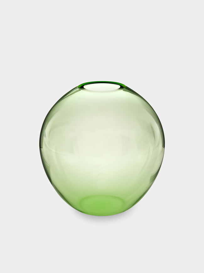 Lobmeyr - BV60 Flower Hand-Blown Crystal Vase - Green - ABASK - 