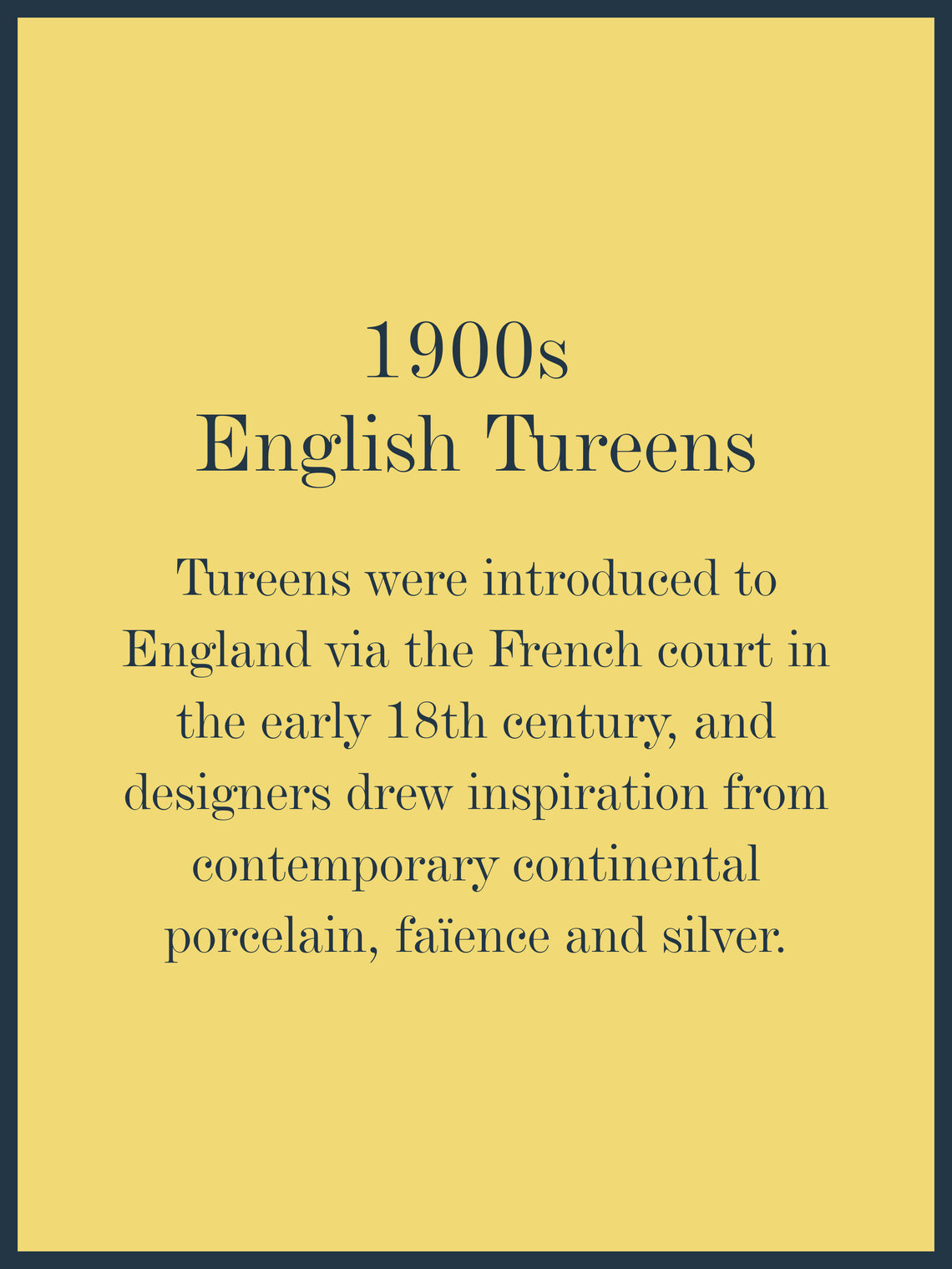 1900s Ceramic Tureen