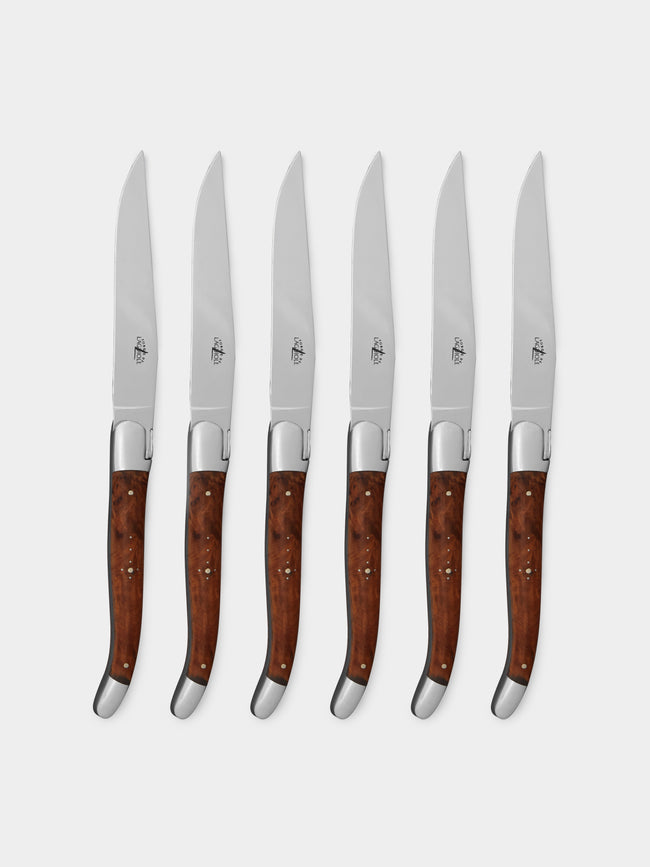 Thuya Wood Steak Knife (Set of 6)
