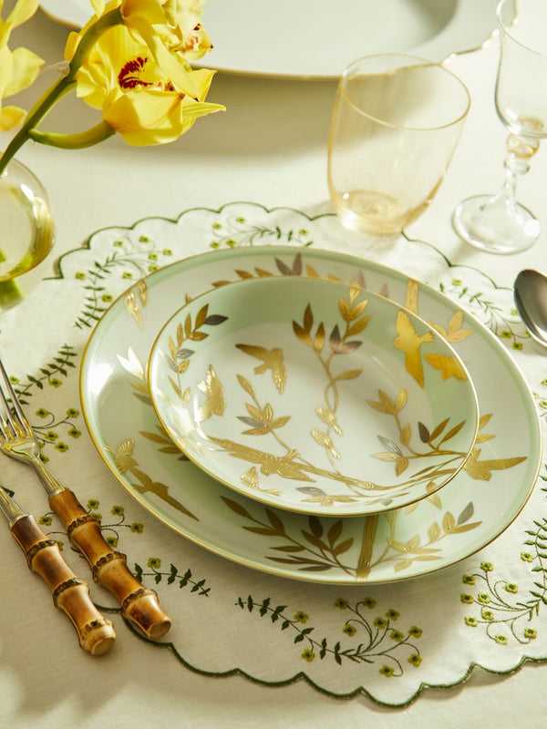 Envol Hand-Painted Porcelain Soup Plate (8.5in/22cm)