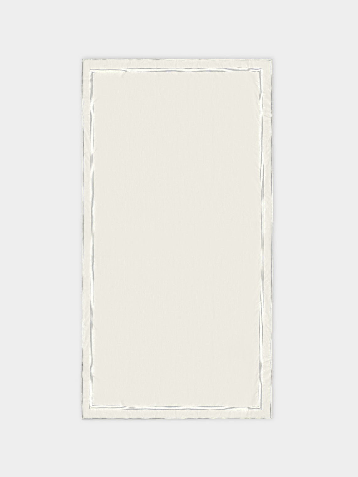 Hem-Stitch Linen Rectangular Tablecloth