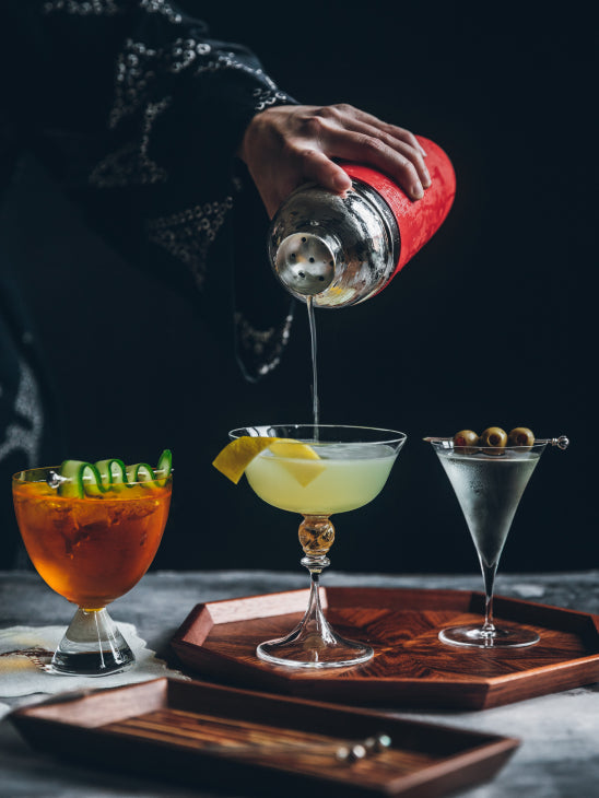 White Clover Hand-Glazed Ceramic Salt and Pepper Cellar by Astier