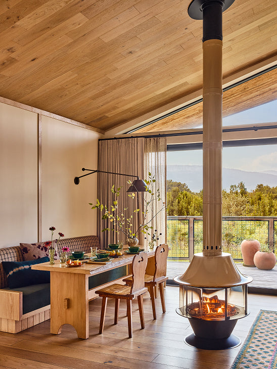 White Clover Hand-Glazed Ceramic Salt and Pepper Cellar by Astier