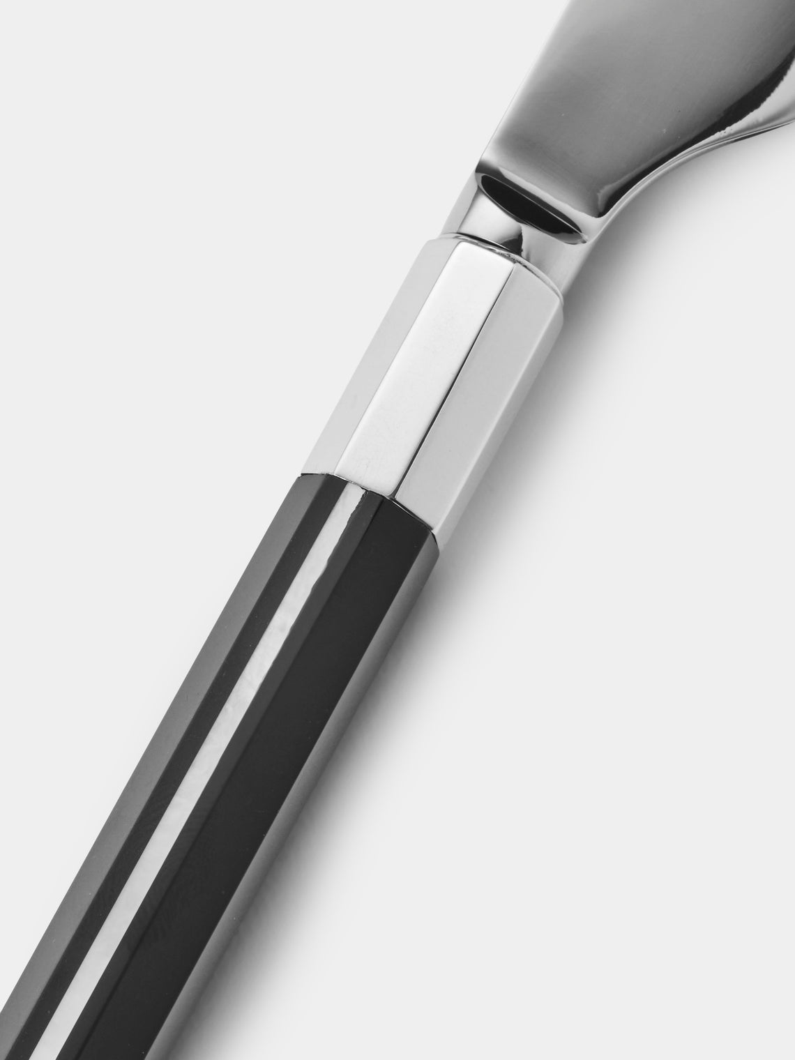 San Lorenzo - 1981 Afra and Tobia Scarpa Sterling Silver and Marble Roasting Knife and Fork - Silver - ABASK