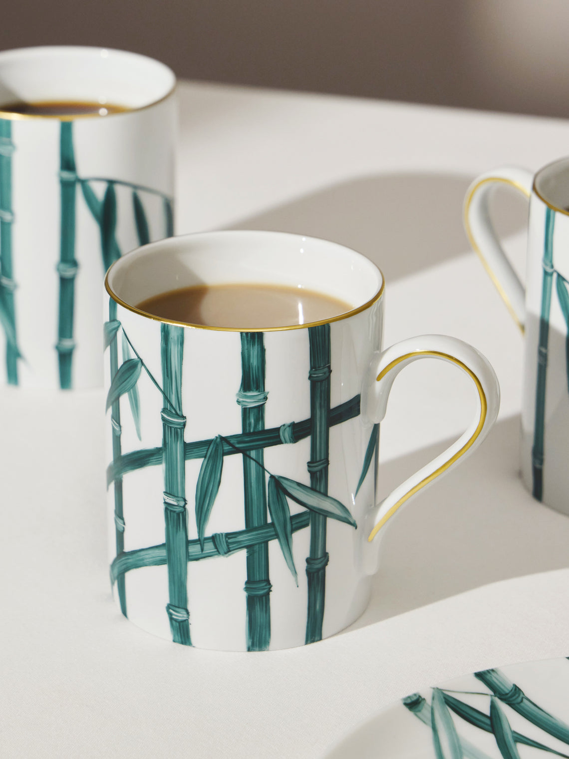 Marie Daage - Jardin d'Arashiyama Hand-Painted Porcelain Mug - White - ABASK