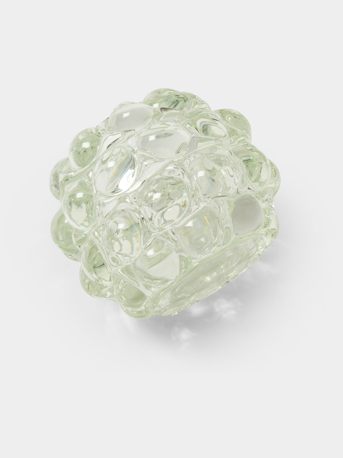 Yali Glass - Boboli Hand-Blown Murano Glass Bud Vase (4.5in/12cm) - Green - ABASK