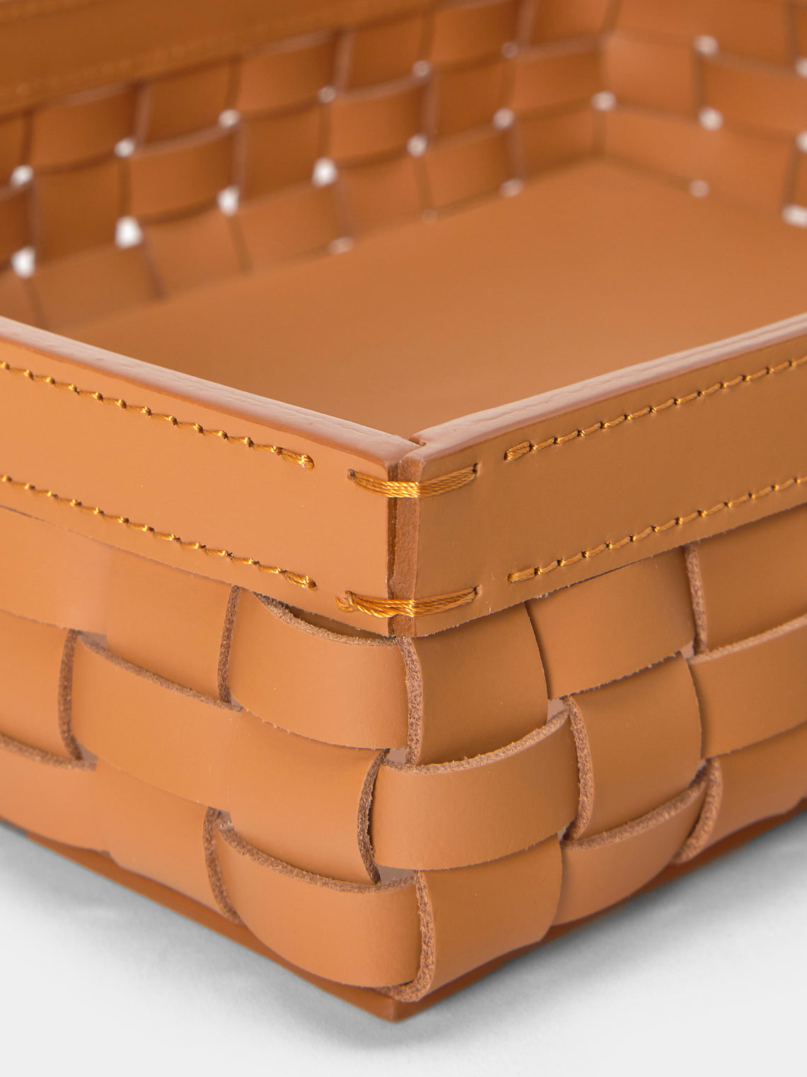 Riviere - Barcelona Water-Resistant Leather Low Basket - Tan - ABASK