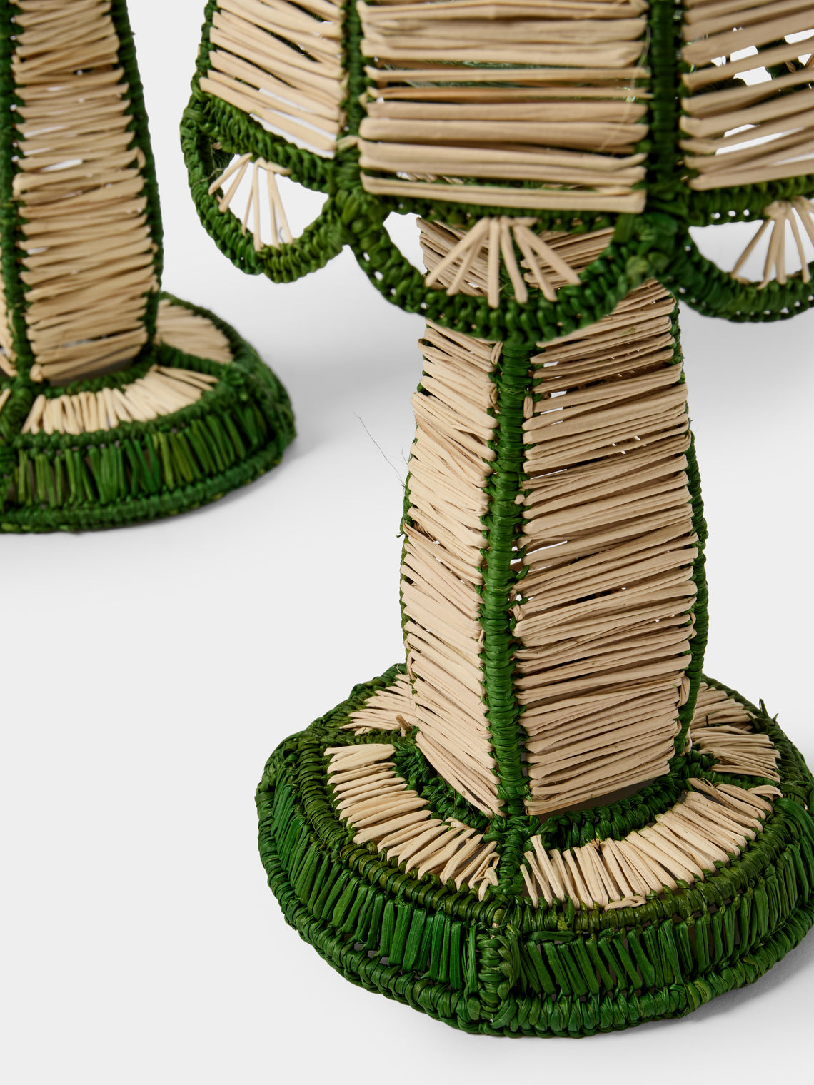 CasaLatina - | Set of 2 | Dayana Handwoven Iraca Palm Portable Lights - Beige - ABASK