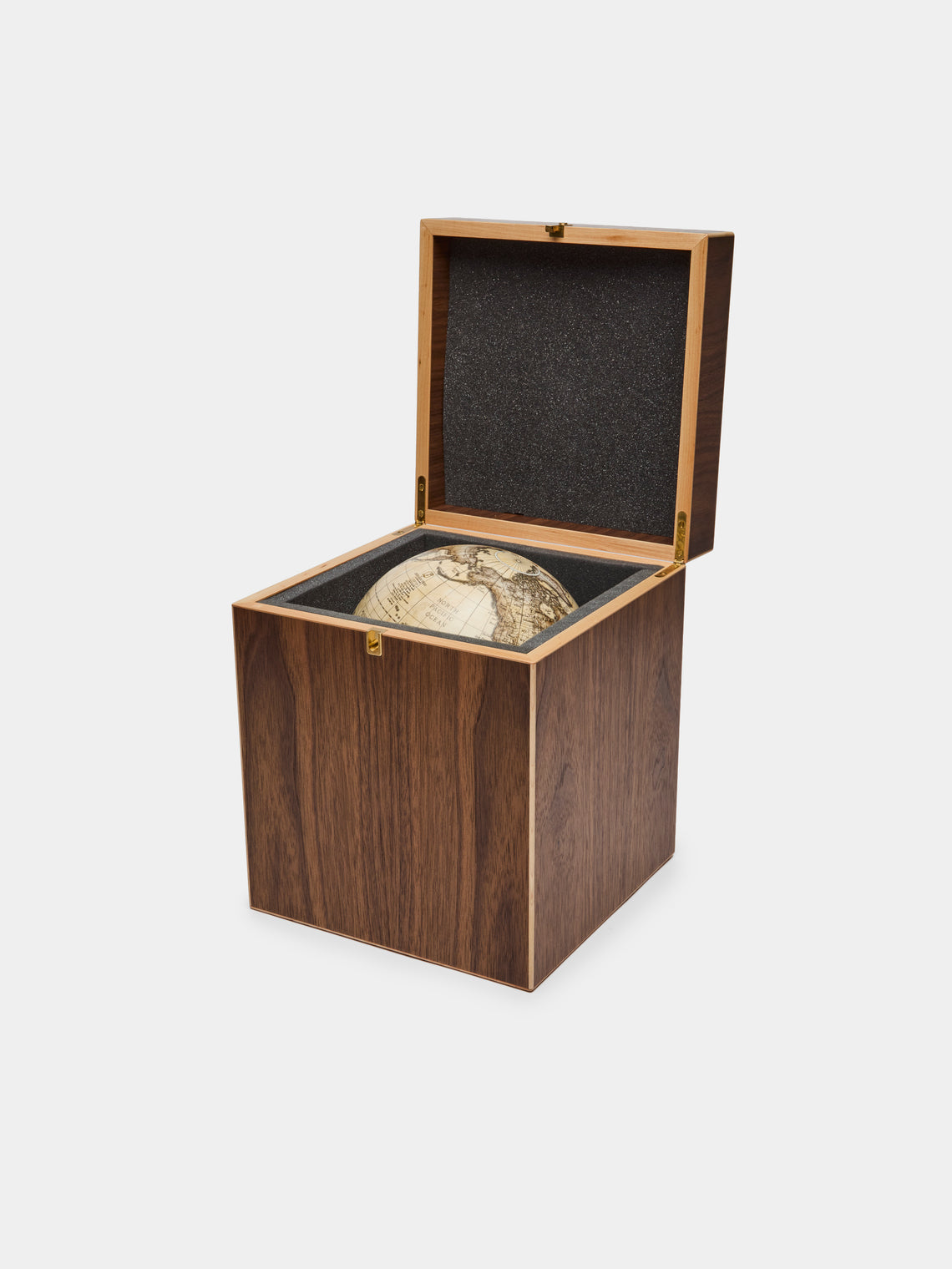 Leonardo Frigo - The Mocenigo Hand-Printed Globe on Oak Base (8in/20cm) - Brown - ABASK