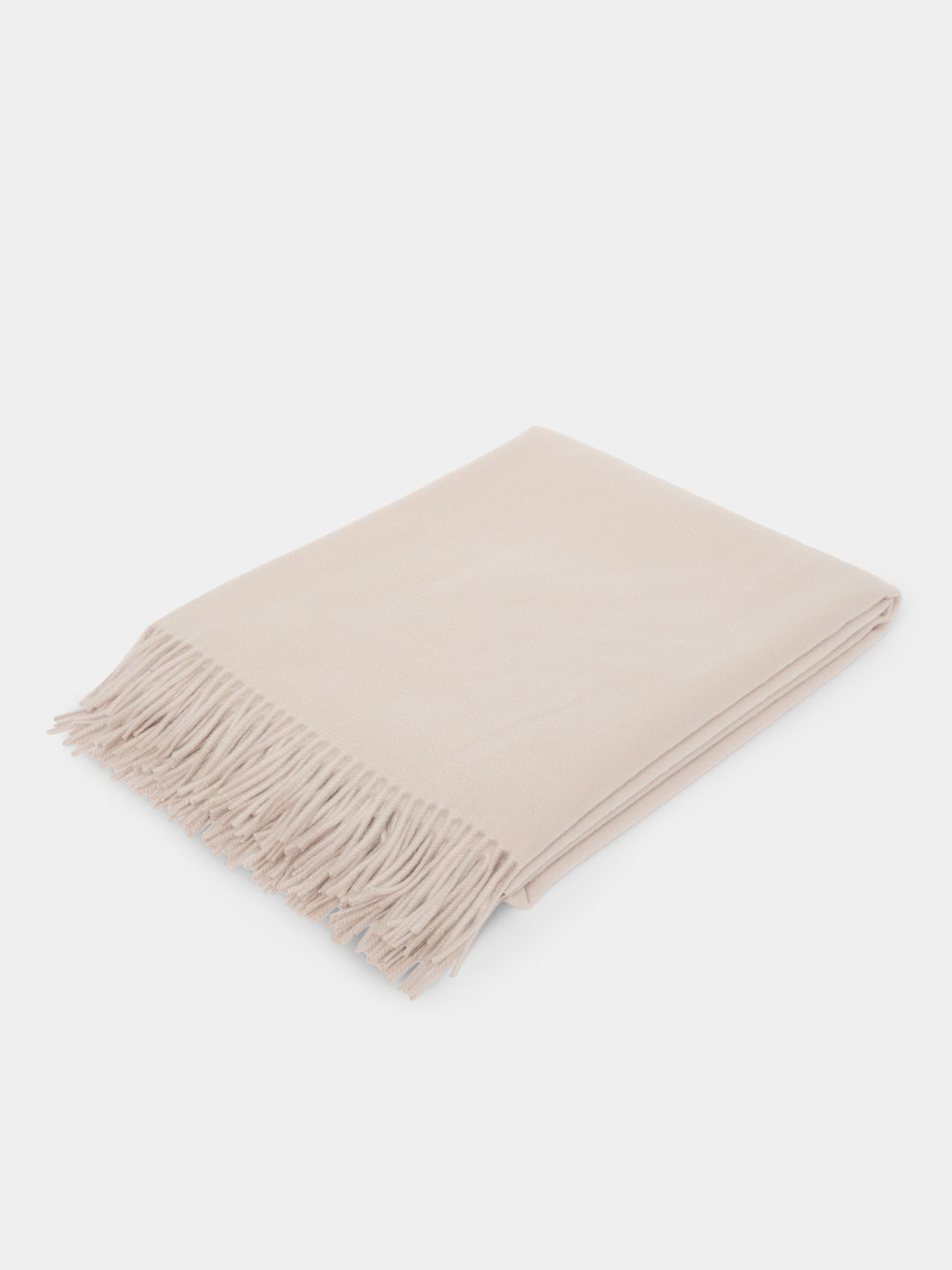 Begg x Co - Arran Cashmere Throw (72in/1.8m) - Cream - ABASK