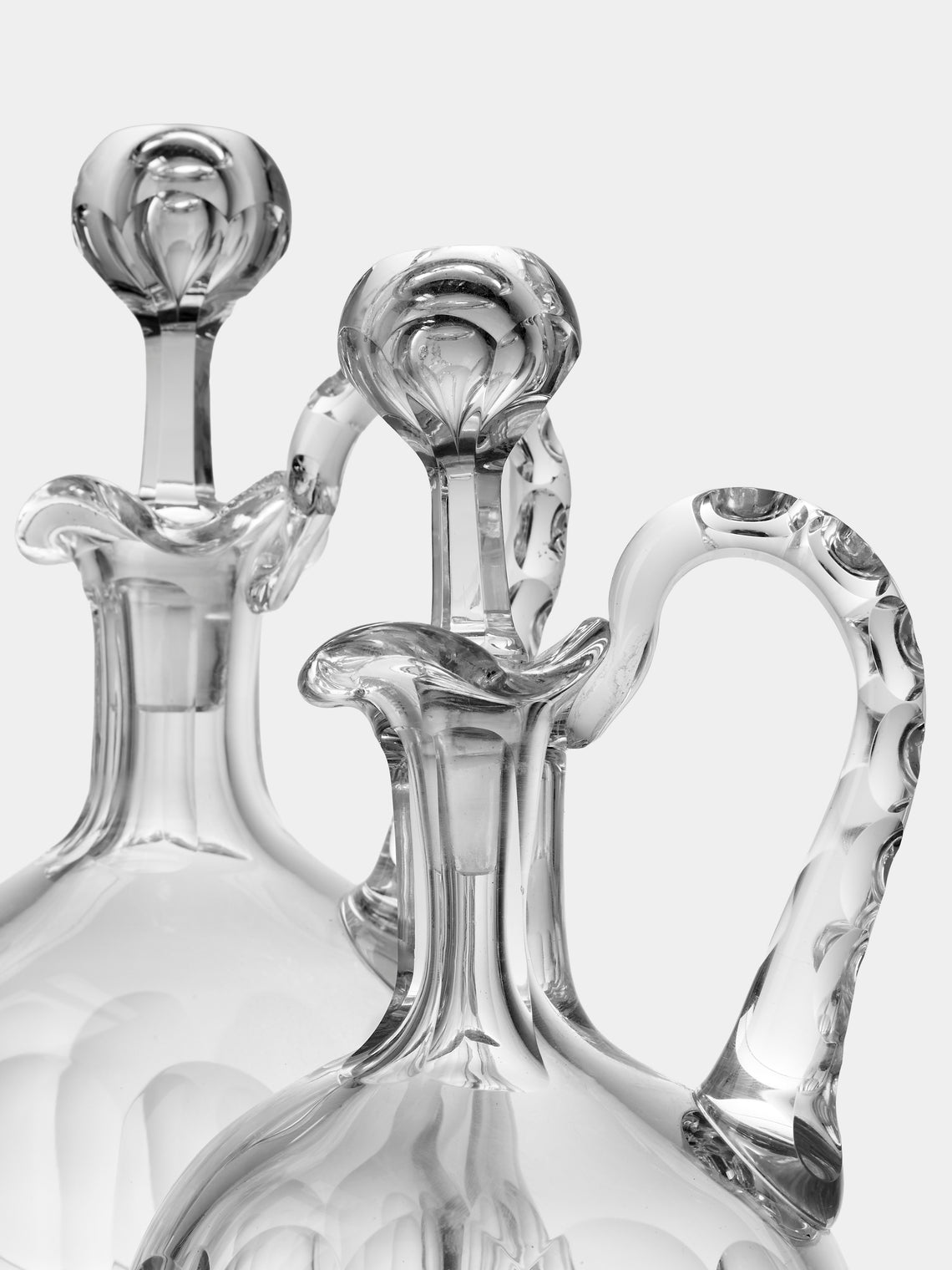 Antique and Vintage - 1930s Baccarat Crystal Decanters (Set of 2) - Clear - ABASK