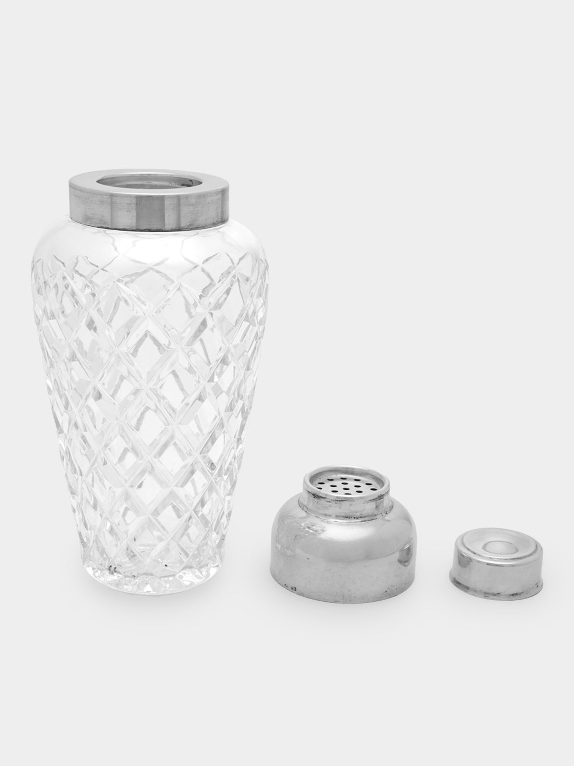 Antique and Vintage - 1950s English Silver-Plated Cocktail Shaker -  - ABASK