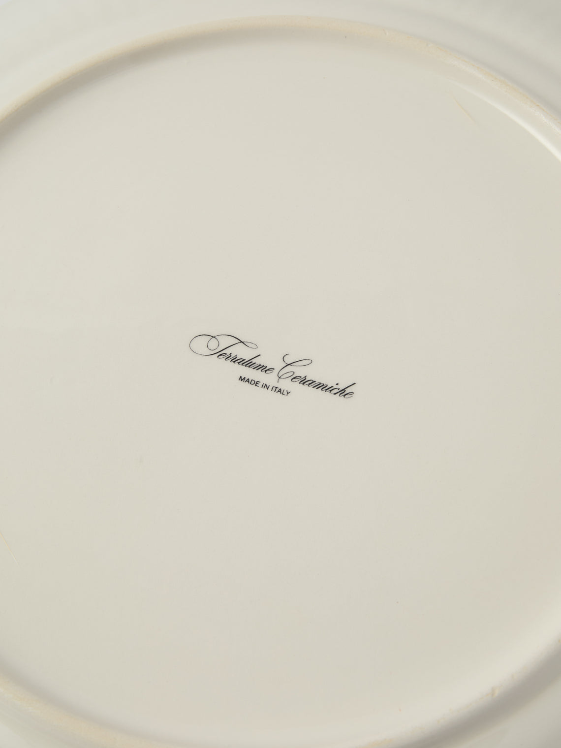 Tessalume Ceramiche - | Set of 4 | Wicker Hand-Painted Ceramic Charger Plates - Light Green - ABASK