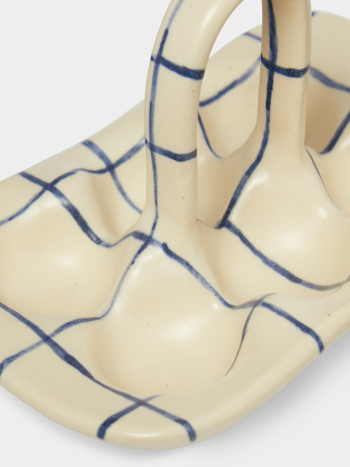 Hand-Painted Ceramic Egg Holder