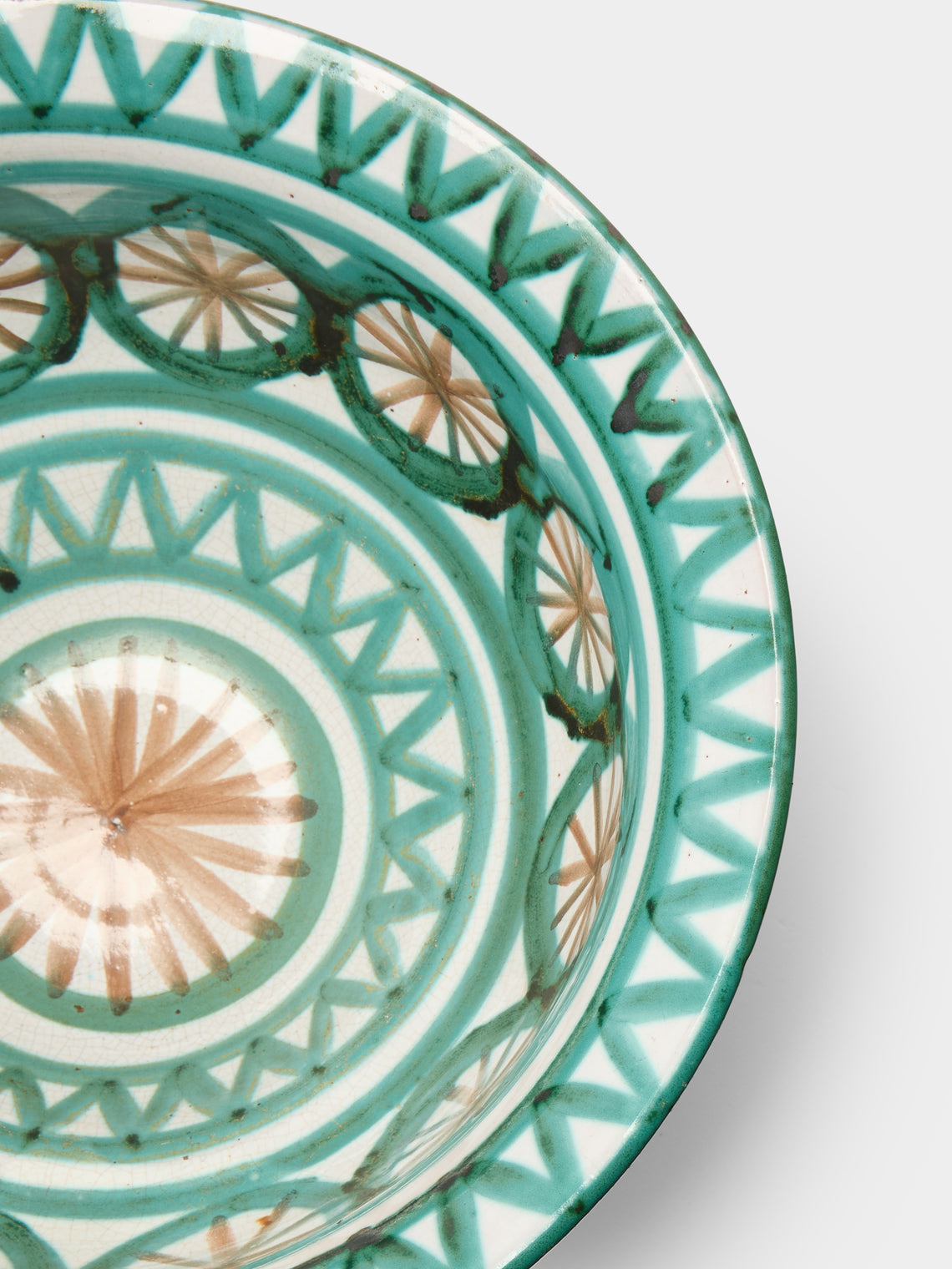 Antique and Vintage - Mid-Century Robert Picault Ceramic Bowl - Green - ABASK