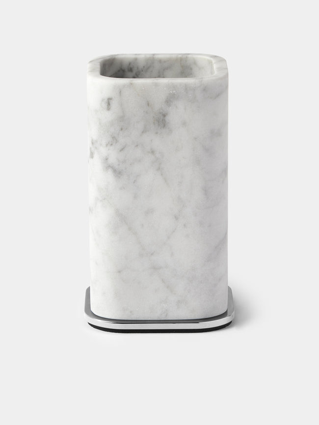 Giobagnara - Polo Marble Toothbrush Holder - White - ABASK - 