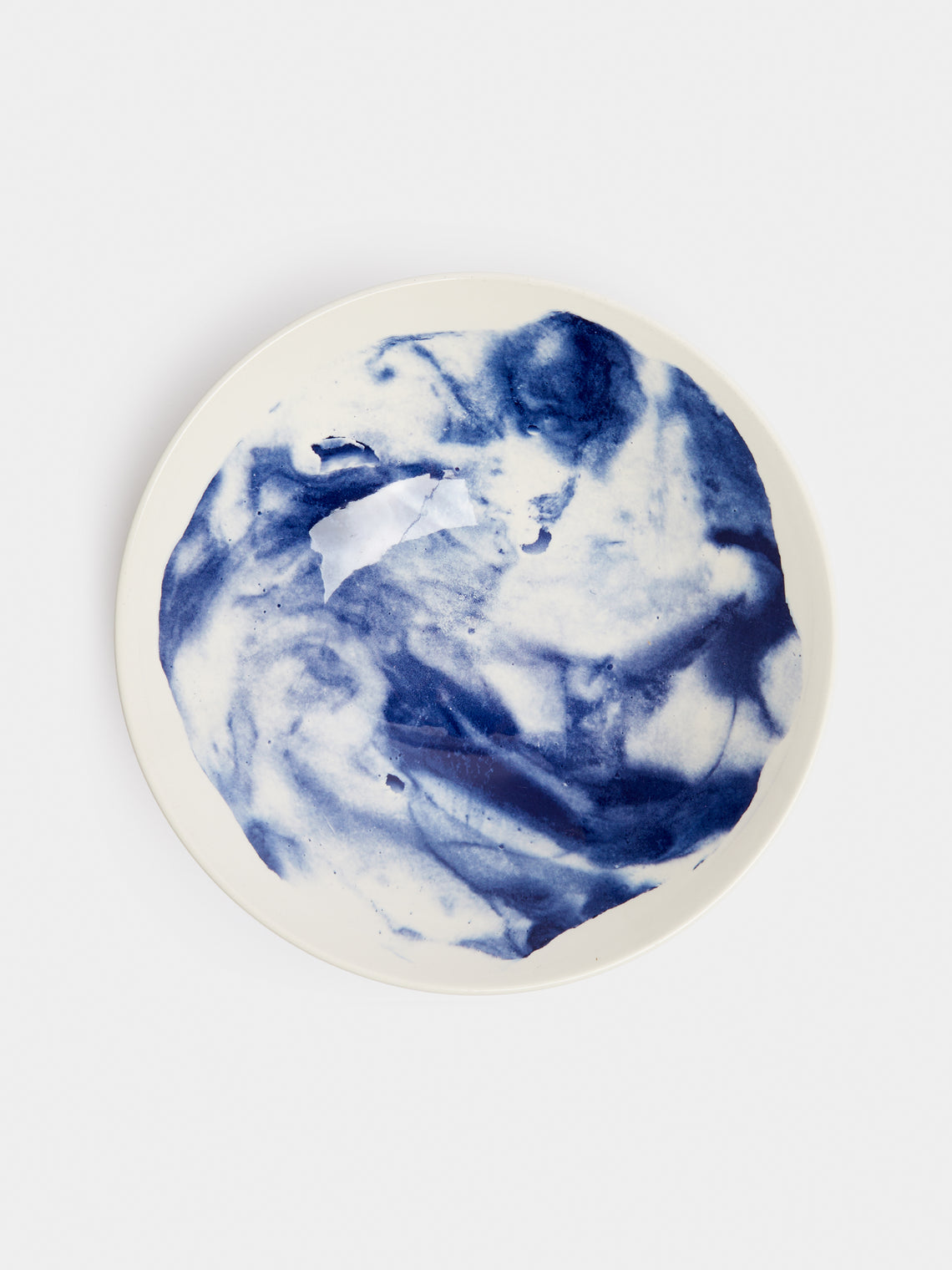1882 Ltd. - Indigo Storm Ceramic Medium Serving Bowl - Blue - ABASK