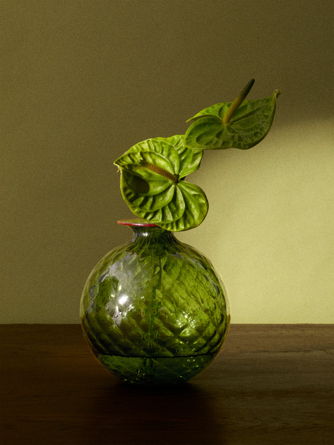 Venini - Monofiore Balloton Hand-Blown Murano Glass Vase (8in/20.5cm) - Green - ABASK