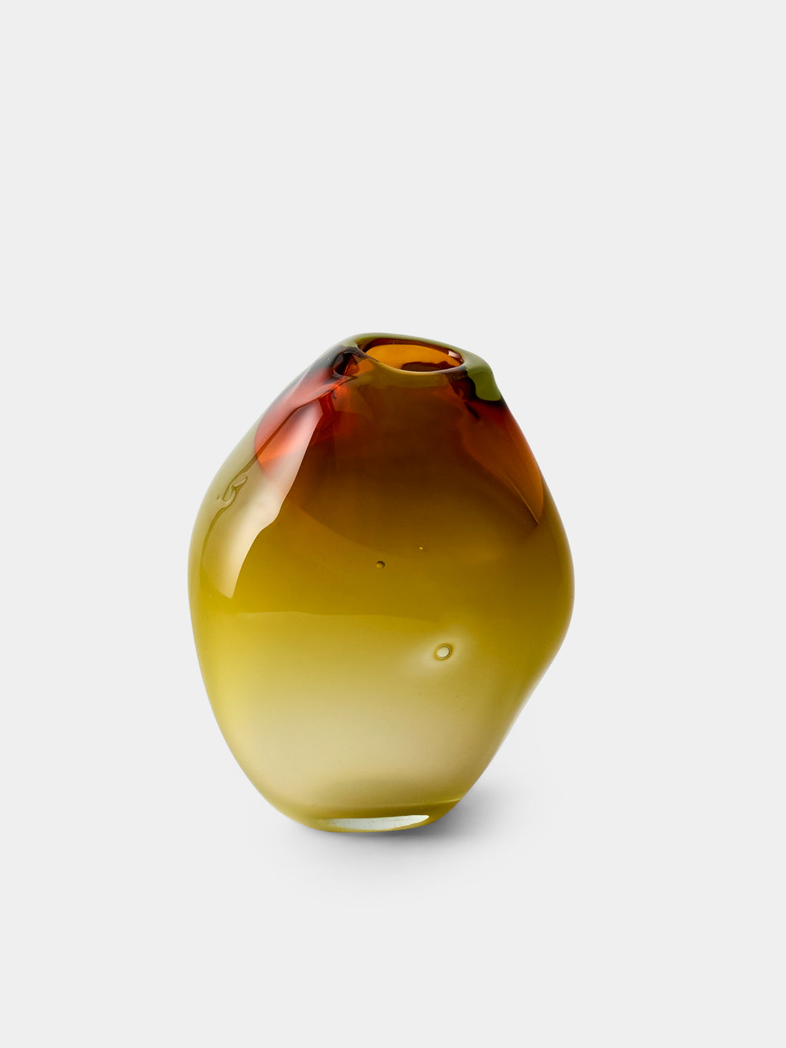 Michele Oberdieck - Hand-Blown Glass Vases – 4.5in/12cm (Set of 3) - Orange - ABASK