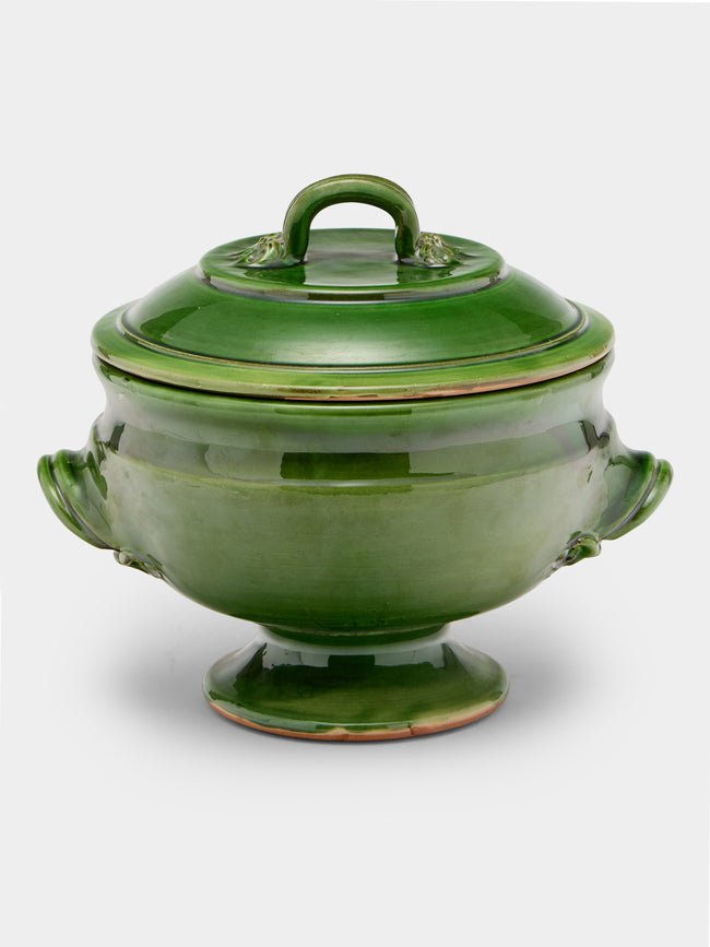 Poterie de Cliousclat - Slipware Soup Tureen - Green - ABASK - 