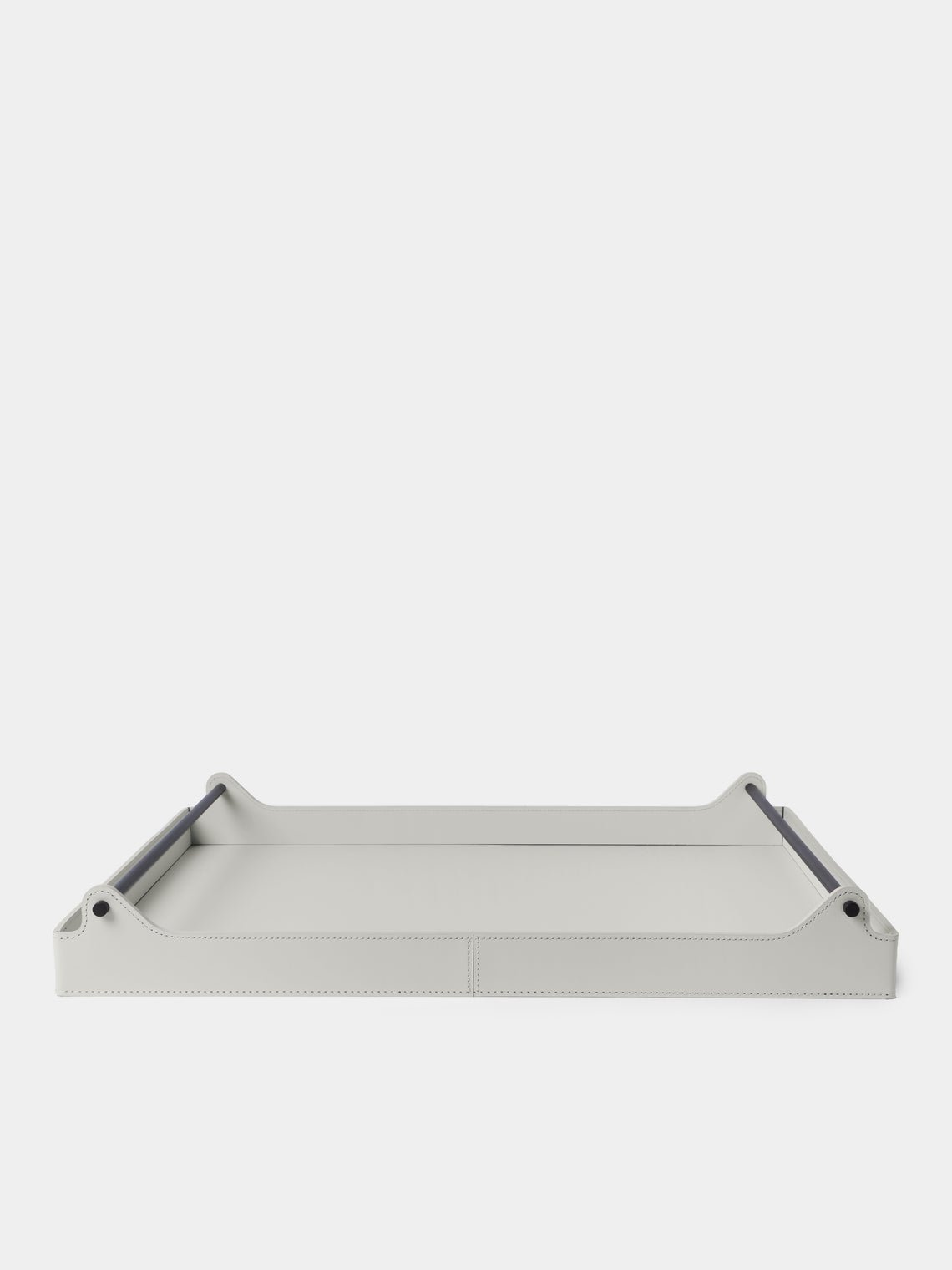 RUDI - Circuit Leather Tray (24in/60.5cm) - White - ABASK