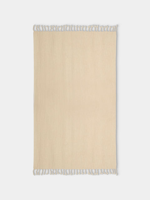 Mizar & Alcor - Lamu Handwoven Linen and Cotton Towels (Set of 2) - Natural - ABASK
