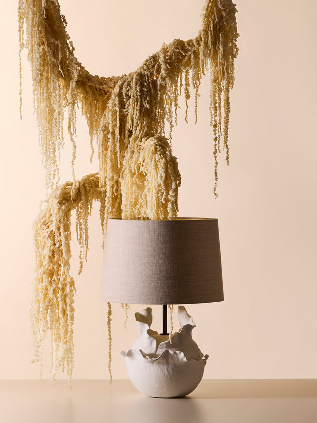Legato Studio - Patience Hand-Cast Composite Table Lamp - Ivory - ABASK