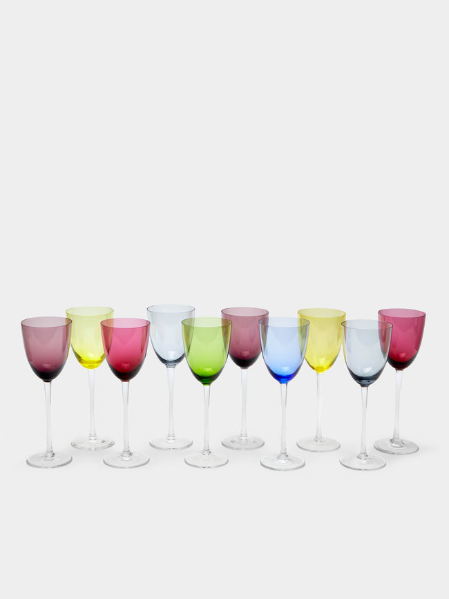 Antique and Vintage - 1960s NasonMoretti Murano Wine Glasses (Set of 10) -  - ABASK - 