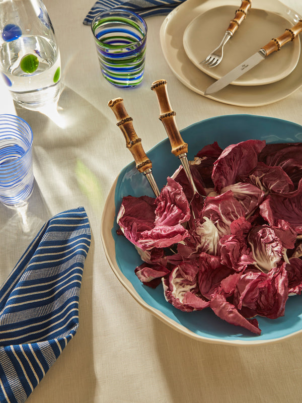 Pottery & Poetry - Hand-Glazed Porcelain Salad Bowl -  - ABASK