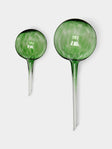 Dab'O - Hand-Blown Crystal Water-Diffusing Globes (Set of 2) - Green - ABASK - 