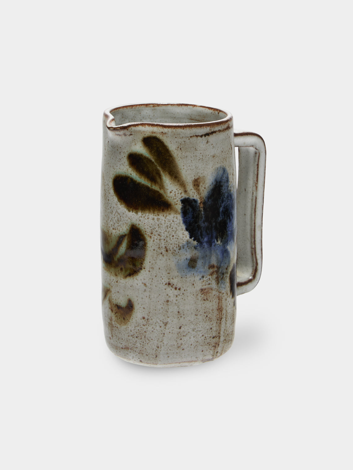 Antique and Vintage - Mid-Century Ceramic Pitcher - Natural - ABASK