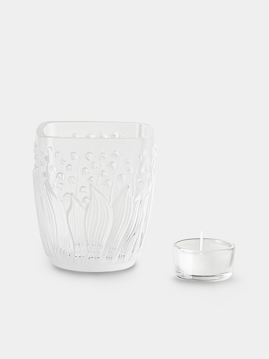 Lalique - Muguet Crystal Votive - Clear - ABASK - 