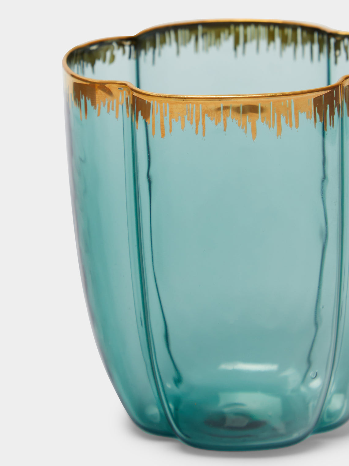 Pinto - Chance Hand-Blown Glass Tumblers (Set of 2) - Green - ABASK