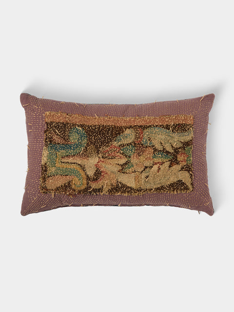 By Walid - 17th-Century Flemish Tapestry Marcella Cotton Cushion (21in/54cm) - Multiple - ABASK - 