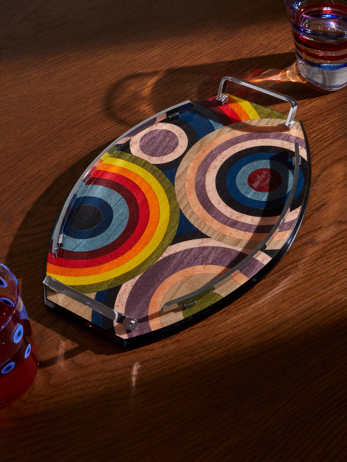 Mastellone Giuseppe - Wood Inlay Tray (12.5in/32cm) - Multiple - ABASK