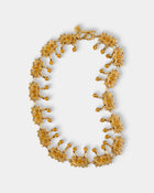 Mahnaz Collection - Women's Vintage 1980 Alexis Lahellec Gilt Metal, Resin and Amber Necklace - Gold - ABASK - 