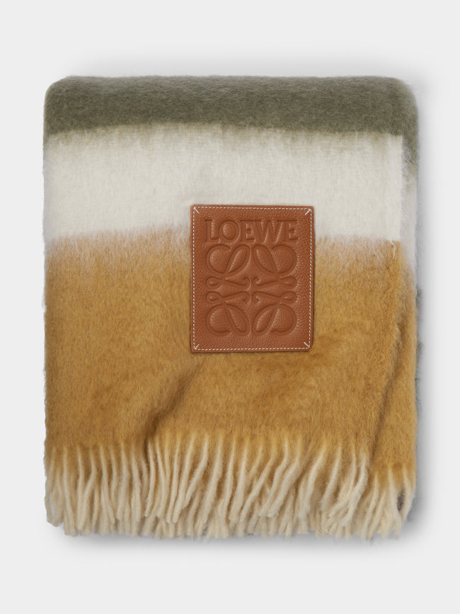Loewe Home - Mohair Striped Blanket -  - ABASK - 