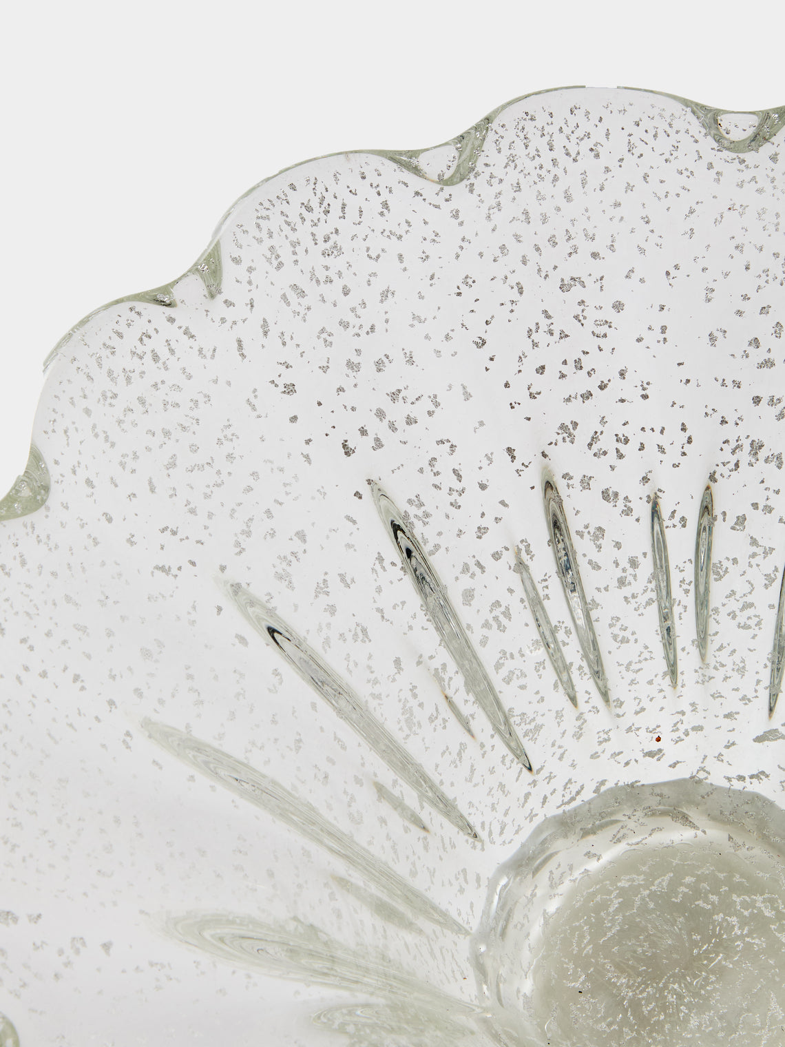 Antique and Vintage - 1980s Murano Glass Bowl - Clear - ABASK