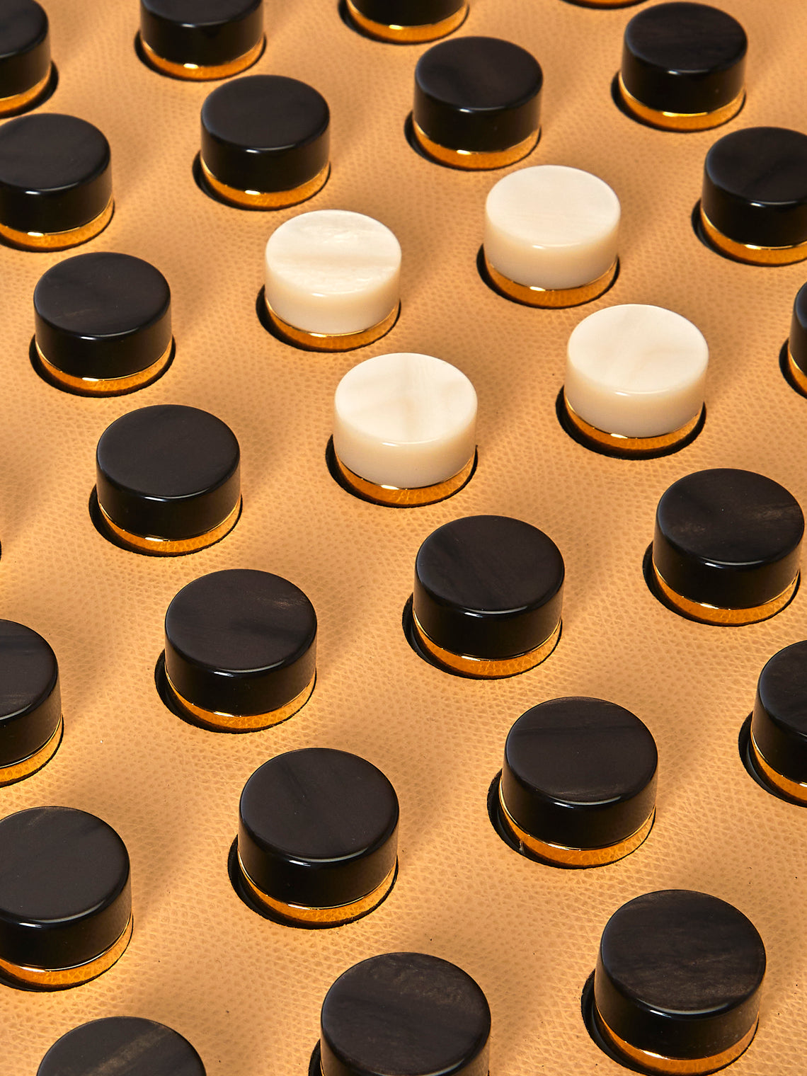 Pinetti - Leather Reversi Set - Beige - ABASK