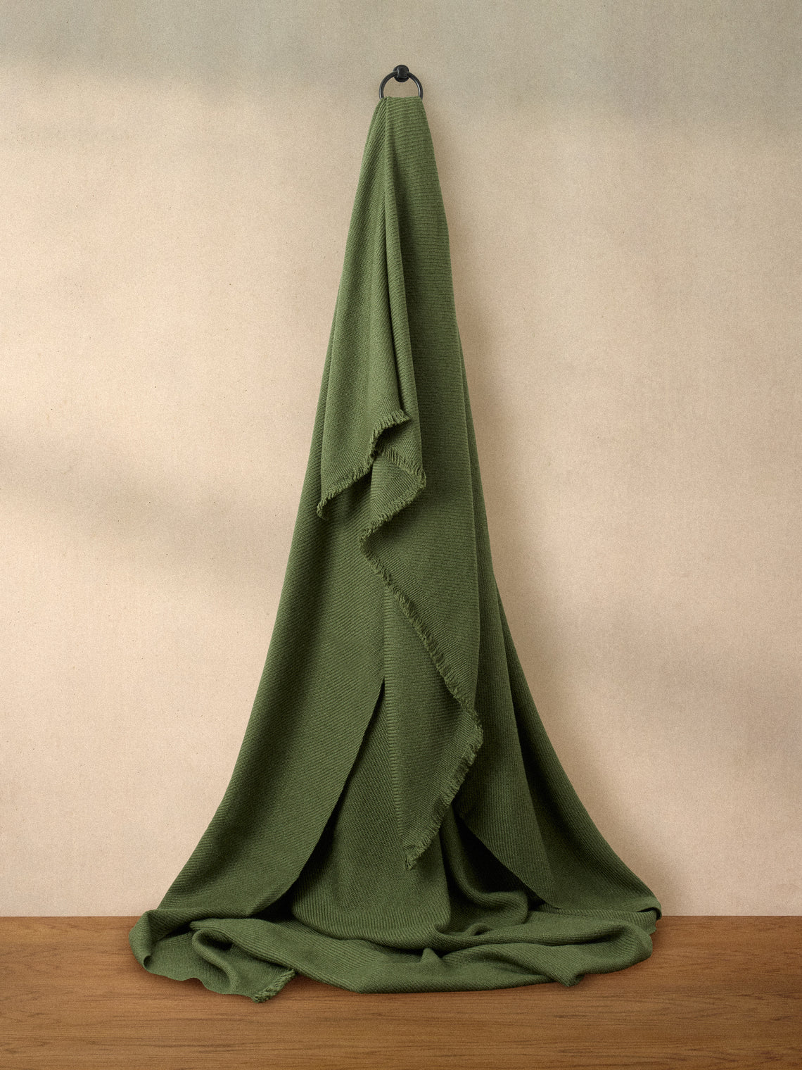 Me & K - Merino Wool and Cashmere King-Size Blanket (106in/2.7m) - Green - ABASK
