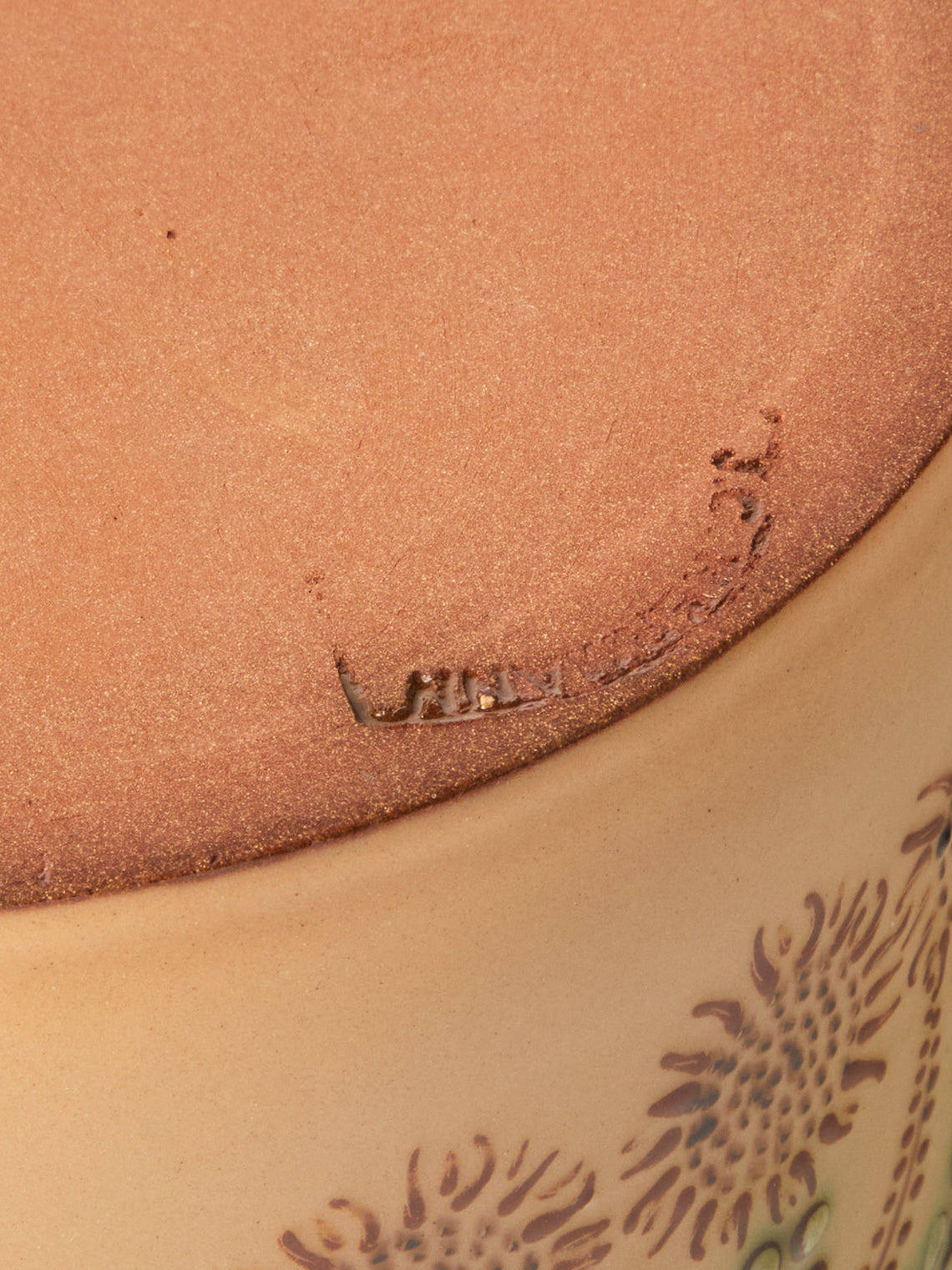 Poterie d’Évires - Flowers Hand-Painted Ceramic Utensil Pot - Cream - ABASK